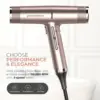 Italy Professional Hair Dryer Rose Gold - IQ Perfetto Lightweight, Powerful Pro Salon Blow with Diffuser & 2 Concentrator N 6