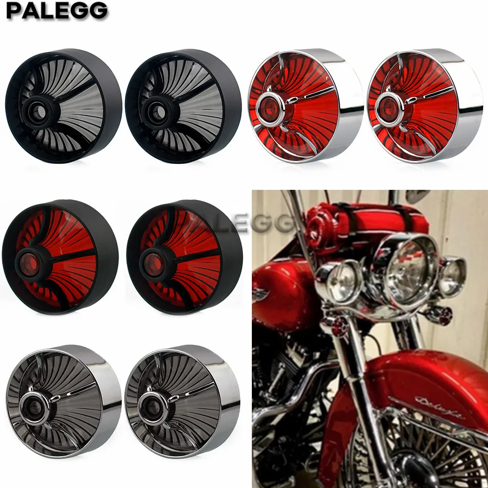 Faros de lente para motocicleta, intermitentes, indicador de luz