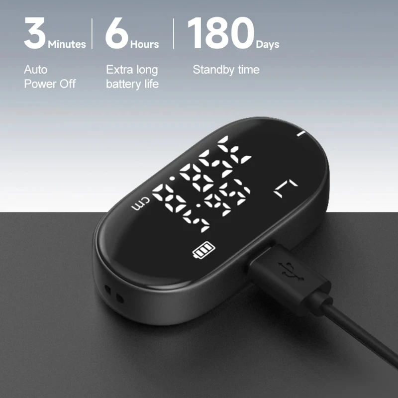 DUKA ATuMan Q2 Mini Electronic Ruler Digital Wheel Tape Measure Type-C Rechargeable Measuring Hand Tool for Home