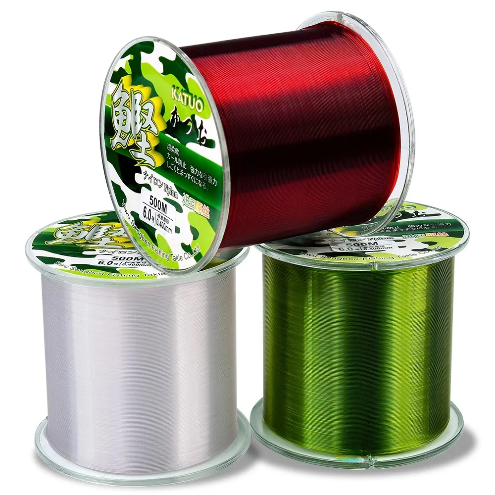 1pc150m500mAnticurlNylonFishingLineLeaderFishingRopeDurable