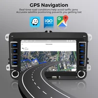 Автомагнитола 2 Din на Android 13, мультимедийный плеер с FM, GPS, Wi-Fi, Carplay, для VW, Volkswagen, Skoda, Octavia, golf 5, 6, touran, passat B6, polo — изображение 3