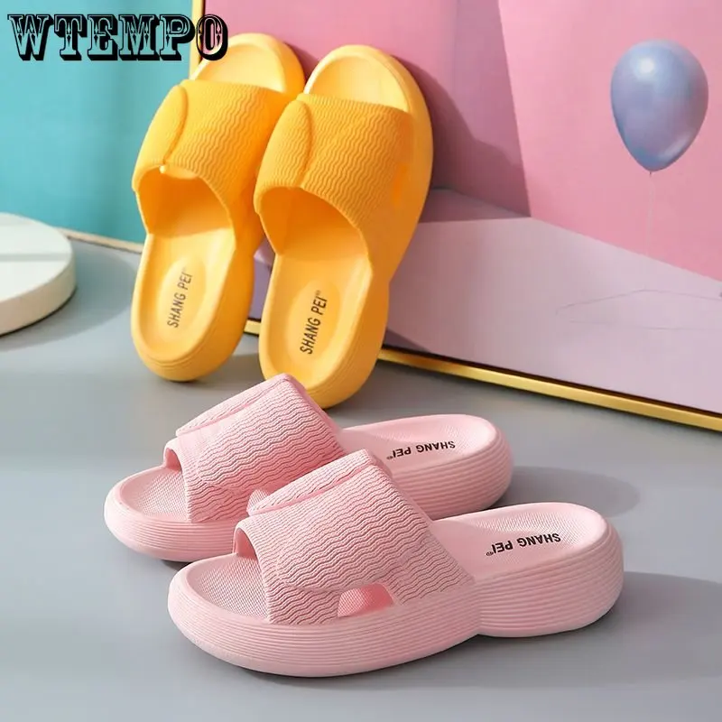 

Шлепанцы WTEMPO мягкие для дома и ванной, Нескользящие, Эва, пляжные тапочки, для отдыха, летняя обувь, для дома, для мужчин и женщин