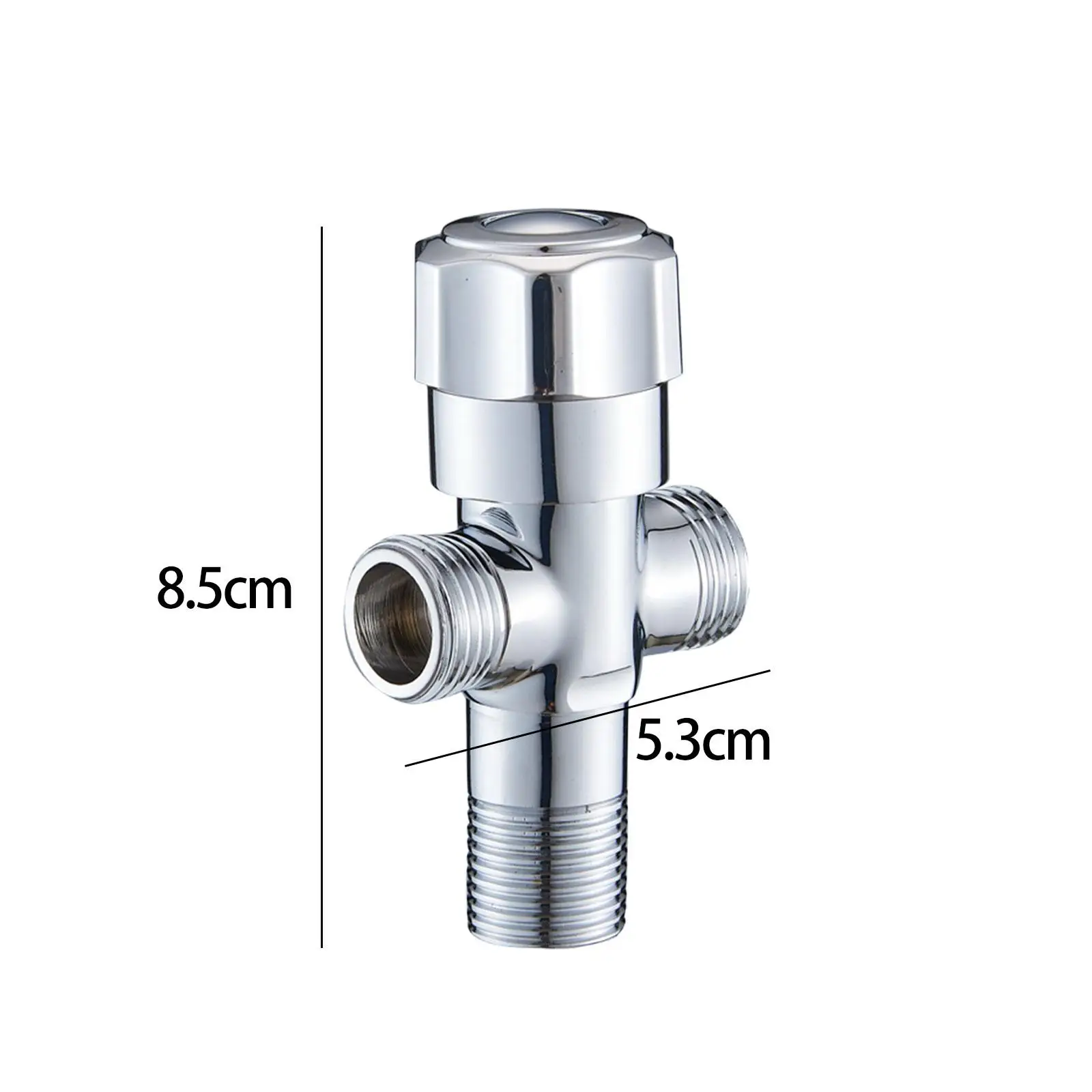 Diverter G1/2`` Shower System Replacement Part Chrome Water Flow Diverter Adaptor