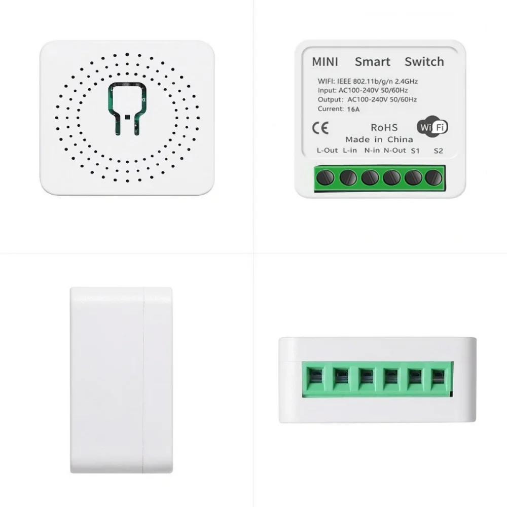 Cozylife WiFi Mini 16A Smart Switch Wireless Automation Module Voice Control Smart Breaker Smart Life Via in Home