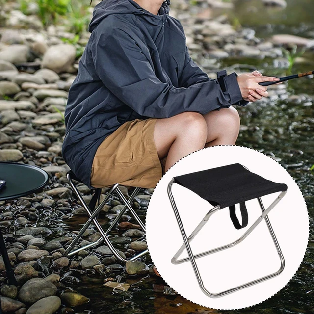 Camping Stool Folding Adults Fishing Seat Outdoor Picnic Chair