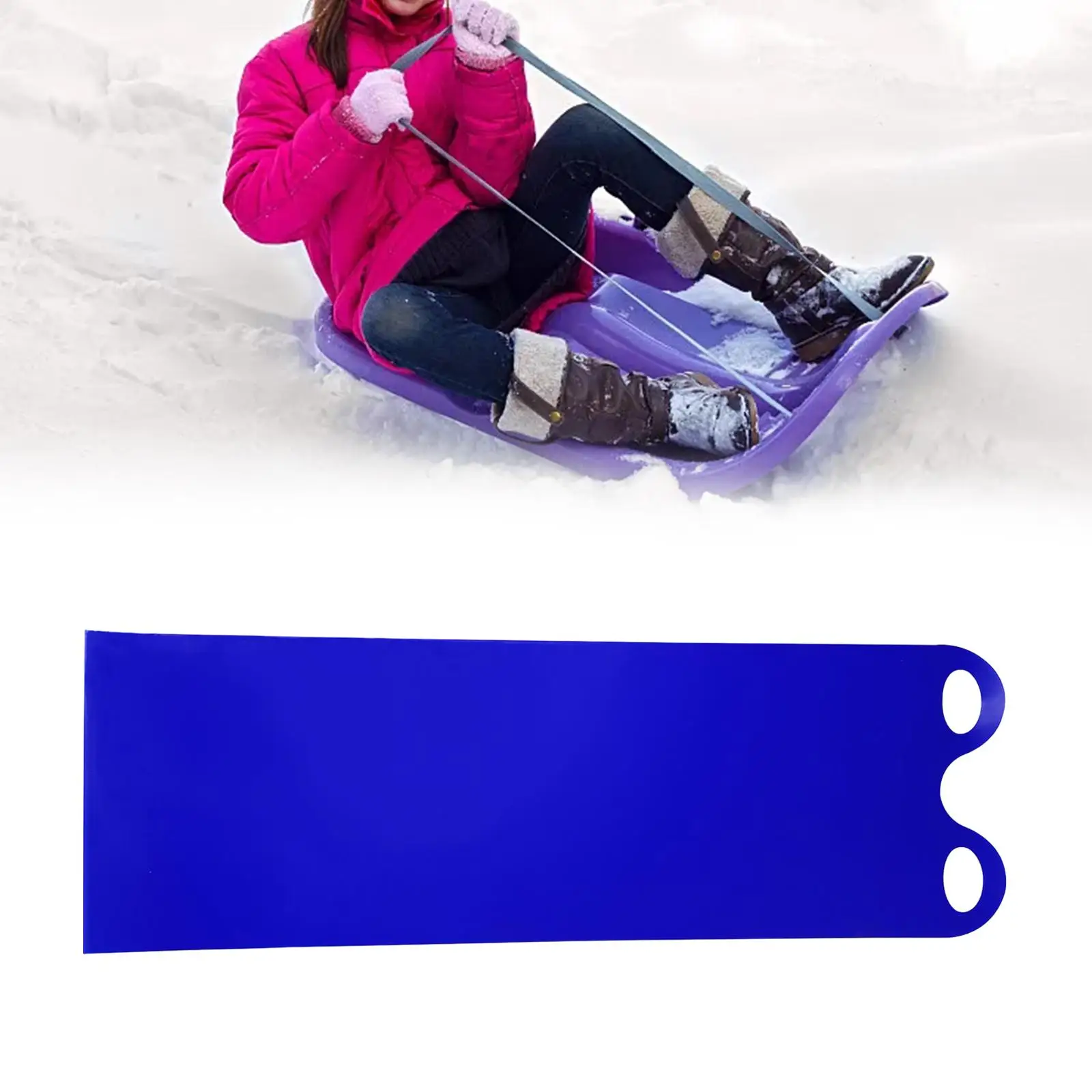 Snow Slide Mat Flying Carpet High Speed Winter for Adults Sleigh Snow Sled Roll up Sled for Skiing Accessories Ski