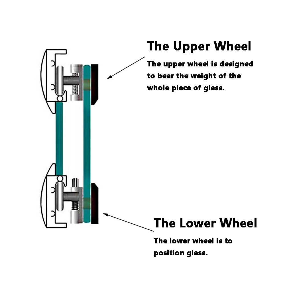 Shower Cabin Rollers Shower Door Roller Sliding Wheel Great Replacement Anti-rust Upper/Lower Wheel Bathroom Hardware 1pc