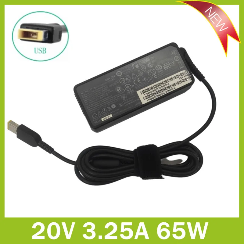 Originale 20V 3.25A 65W Usb Ac Adattatore Di Caricabatteria Per Lenovo Thinkpad X240 X270 X260 K3-Iml 14S-Iwl E440 E450 E550 E560 E431 45N0262