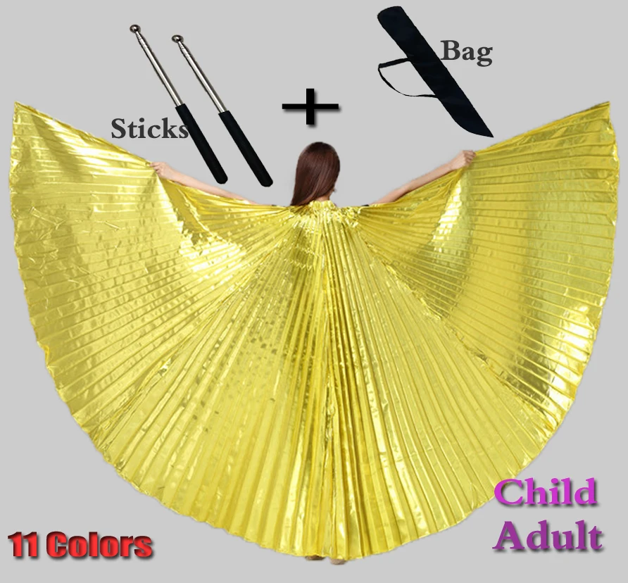 

Belly Dance Isis Wings Belly Dance Accessories Bollywood Oriental Egyptian Sticks And Bag Costume Adult Kids Children Women