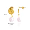 87046-915cde.png Boucles d'oreilles circulaires pour femmes, Vintage, Punk, Baroque, perles, Clip d'oreille en acier inoxydable, bijoux pour femmes, Imitation de perles, cadeau Mujer