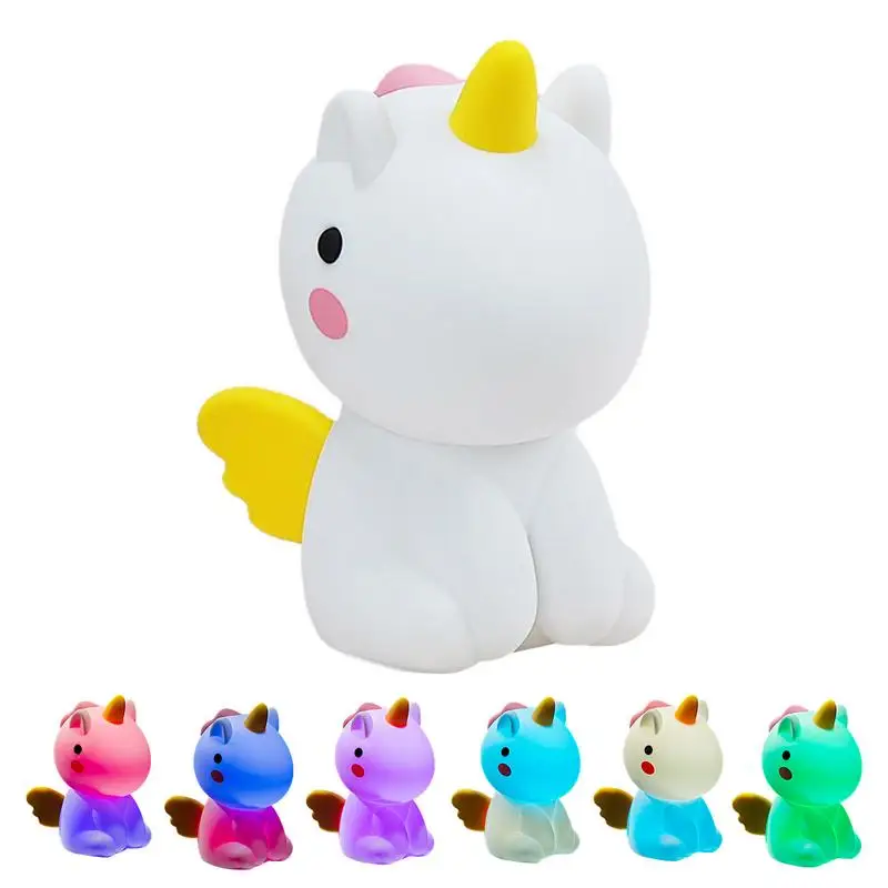 

LED Night Light For Kids Children USB Rechargeable Cartoon Animal Bedroom Decor Touch Night Lamp For Gift USB Rechargeable Lamp