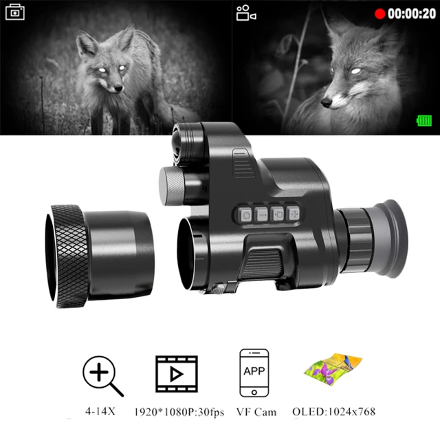 ZIYOUHU HD infrarouge Vision nocturne, lunette de visée réticule  monoculaire Vision nocturne lunettes télémètre en option pour la chasse  tactique - AliExpress