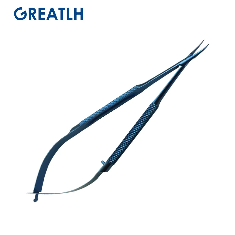Titanium Alloy Dental Castroviejo Needle Holders Dental Materials Ophthalmic Surgical Instruments Straight Curved