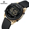2024 New NAVIFORCE Brand Watches for Women LCD Digital Business 5ATM Water Resistant Clock Silicone Strap Electronic Wristwatch 1
