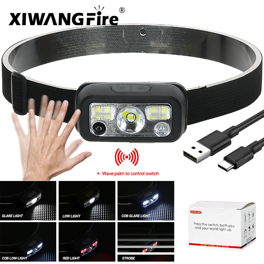 Faros-delanteros-port-tiles-con-Sensor-LED-linterna-de-inducci-n ...