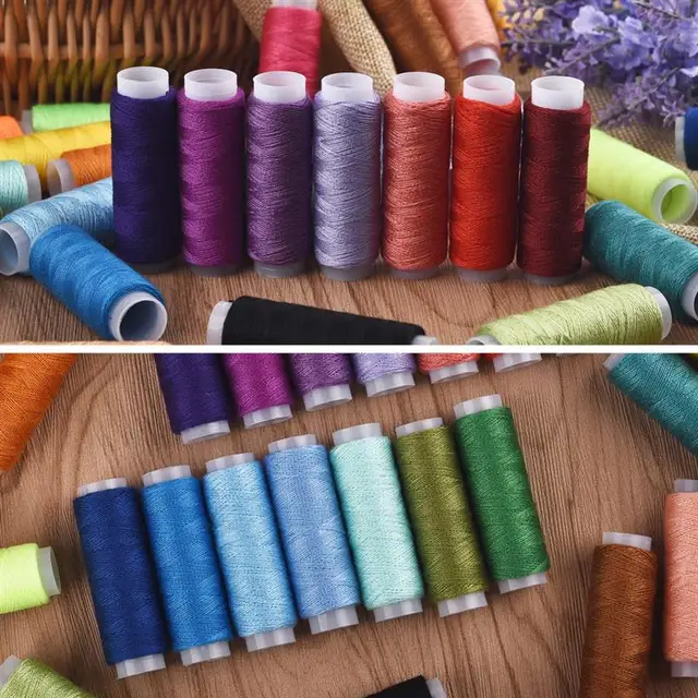 39 Colors Polyester Yarn Sewing Thread Roll Machine Hand Embroidery 150  Meter Each Spool Durable For Home Sewing Kit - AliExpress