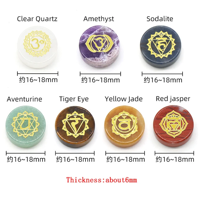 7 PCS Chakra Natural Crystal Stones Beads