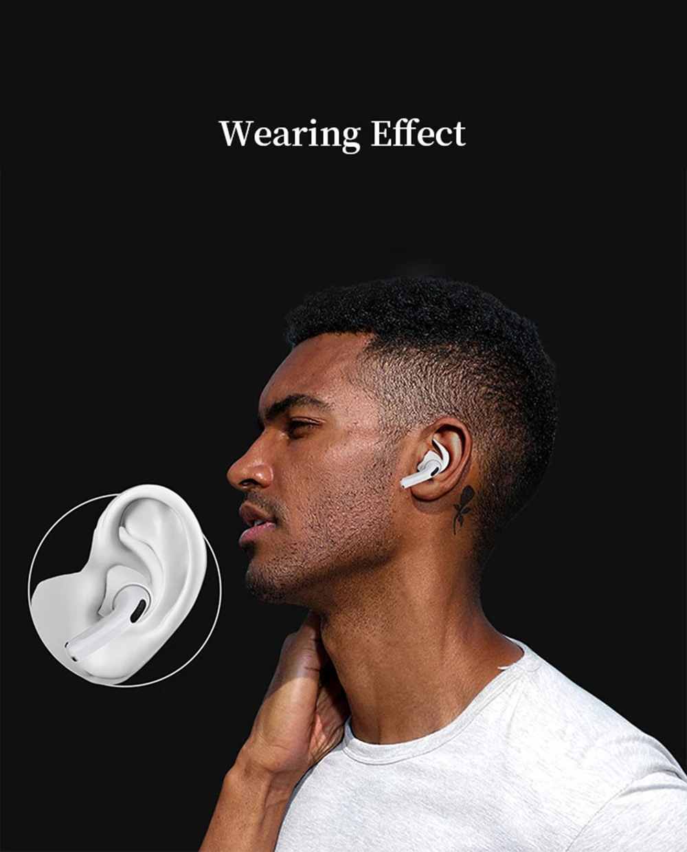 6Pcs Airpods 4 True Wireless Airpods4 2024 TWS headphones Ear Buds Plugs Tips Silicone Sleeves
