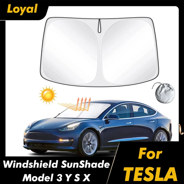 Auto Szélvédő Napsüteménye A Tesla 3/Y/S/X Model Számára Az Első Ablakban Napfényben Lévő Visor Pajzs 2016-2023 Belső Kiegészítők
