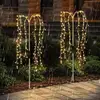 Solar Firefly Lights 160 LED Fairy Garden Lights Waterproof Decorative Landscape Lamp Swaying Solar Firefly Lights Outdoor 2