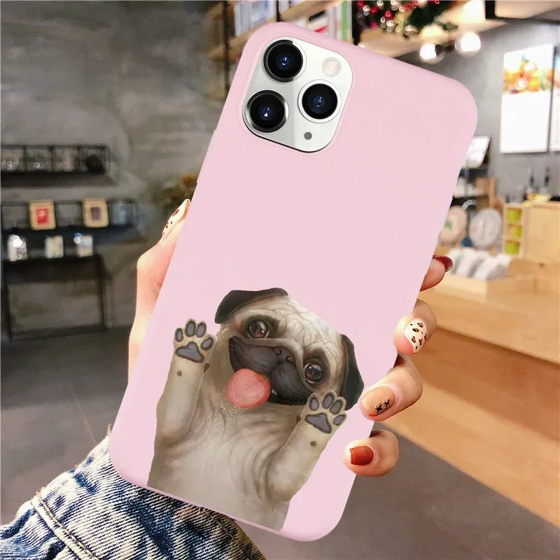 Adorable French Bulldog Poodle Border Collie Silicone Phone Case Cover