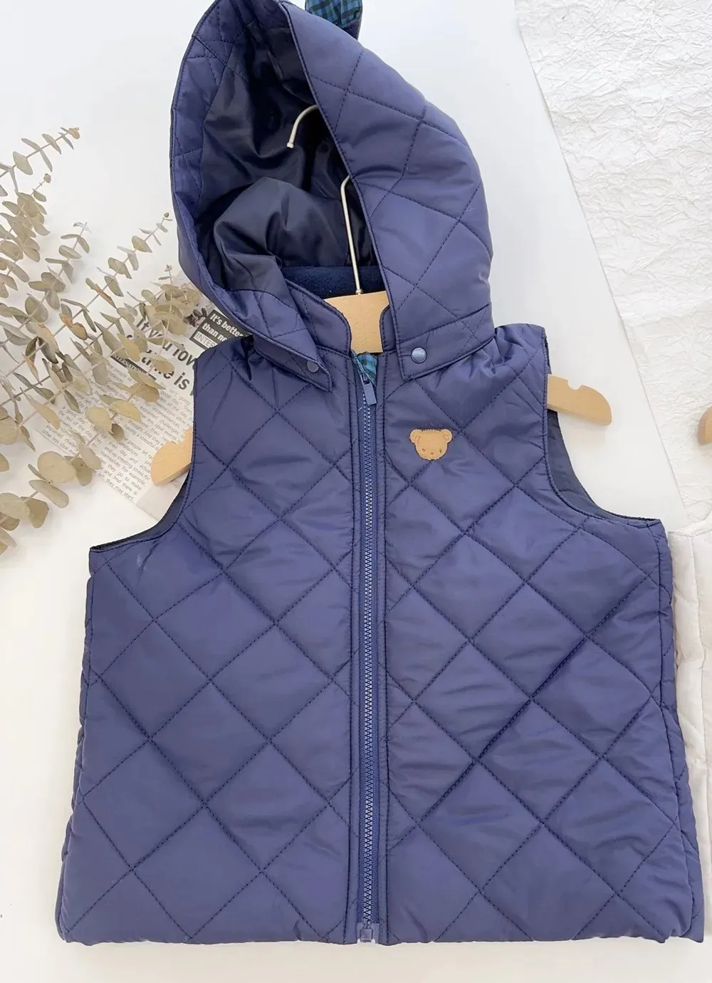 

Детская одежда, толстовка для мальчиков и девочек, теплый жилет без рукавов с мультяшной вышивкой, детское повседневное пальто