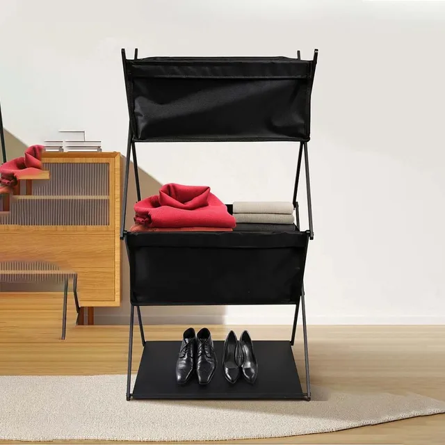 TARKA Camping Storage Rack – Three-Layer Folding Portable Shelf 5