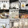 GU10 Track Lamps Rail Spot Lighting 220V Track Light Fixtures Rail for Ceiling Wall Living Room Store Tracks Spots Home Tracking 5