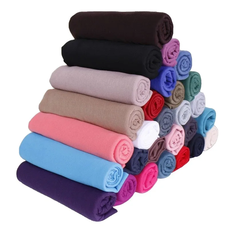 MODAL COTTON Lady Turban Head Wrap Hair Scarf Plain Color Long Breathable Head Band For Women head scarf female head wraps