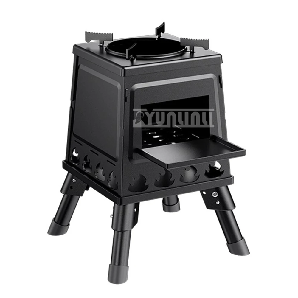 Portable Camping Carbon Burner Wood Stove  Outdoor Barbecue Stove Grill for Camping Accessorie 5