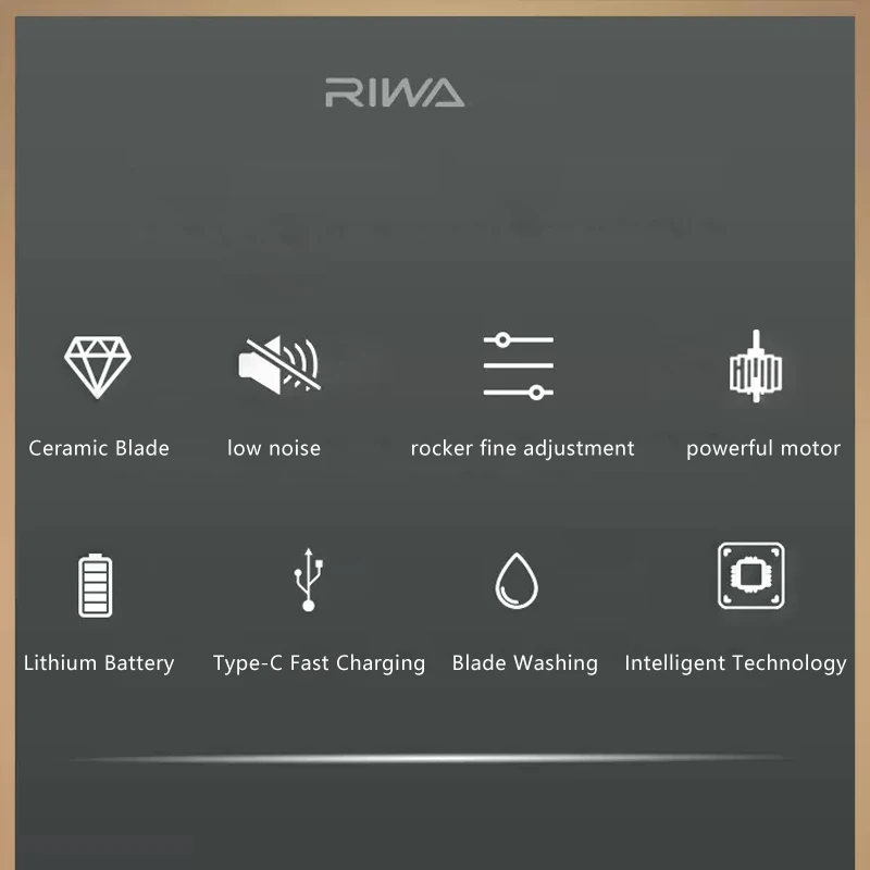 Riwa Hair Clipper Professional Barber hair Cutting Machine Man Husband Hair Trimmer Machine RE-6510 2