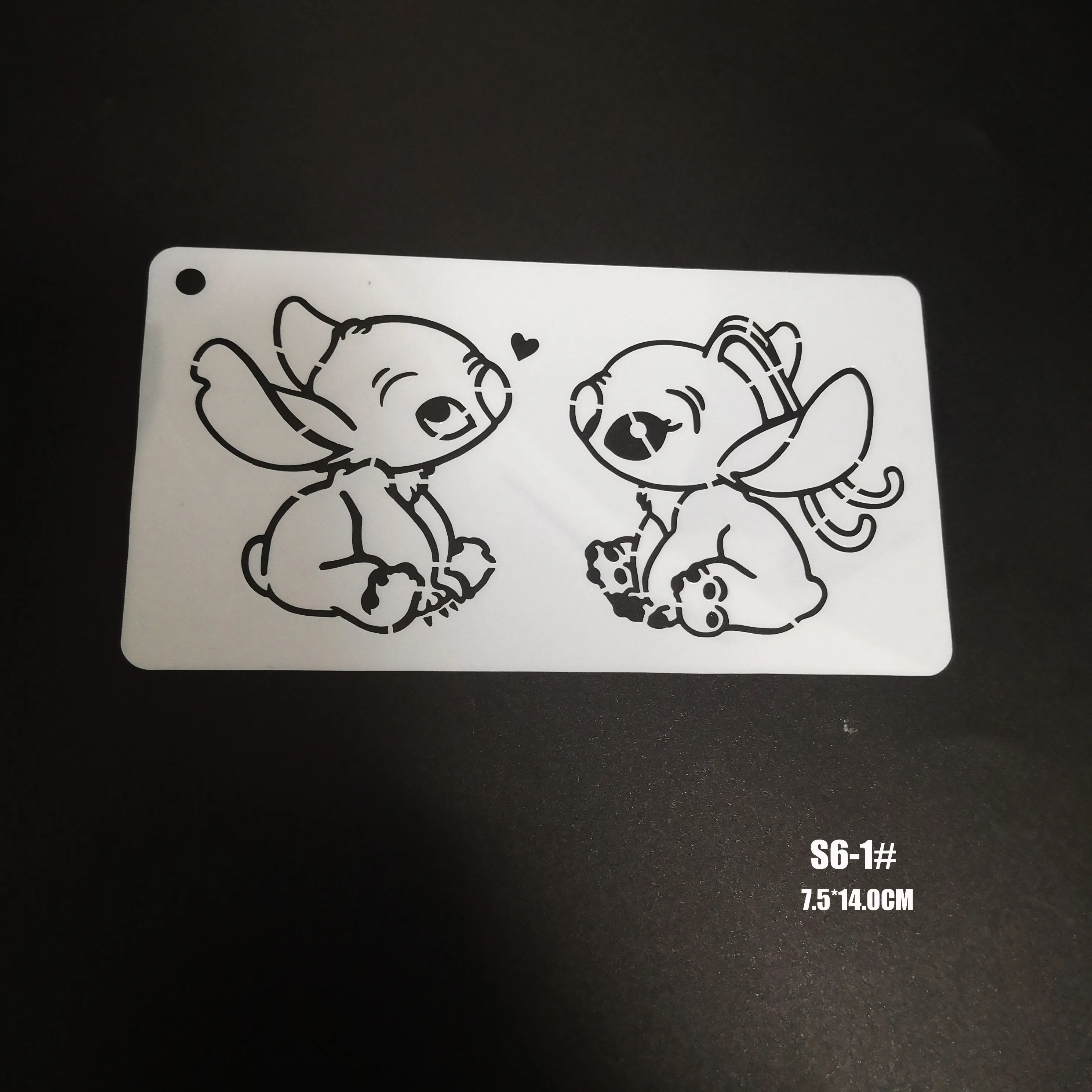 Stitch Stencils face painting template DIY Makeup Cartoon Template Audlts Kids Face Body Paint Makeup Tools