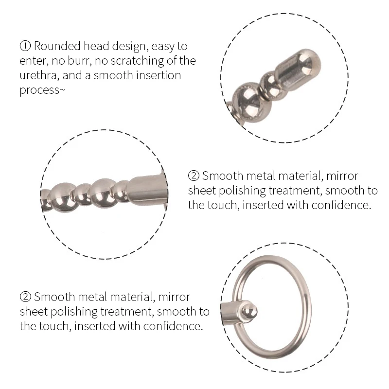 Penis Sex Toys Runyu Stainless Steel Urethra Pull Beads Horse Eye Stick Massager SM Urethral Catheter Metal Penis Plug Male Adult Stimulator