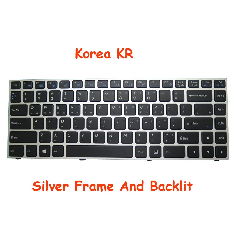 

Korea Backlit Keyboard For CLEVO P640 Series 6-80-P6400-110-1 MP-13C23K0J4306 6-80-N13B0-101-1 MP-13C23K0J4307 6-80-N2300-110-1