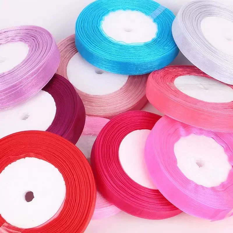 12mm Organza Ribbon - 45 Meters | DIY Handmade Accessories for Clothing, Gift Wrapping, and Celebrations