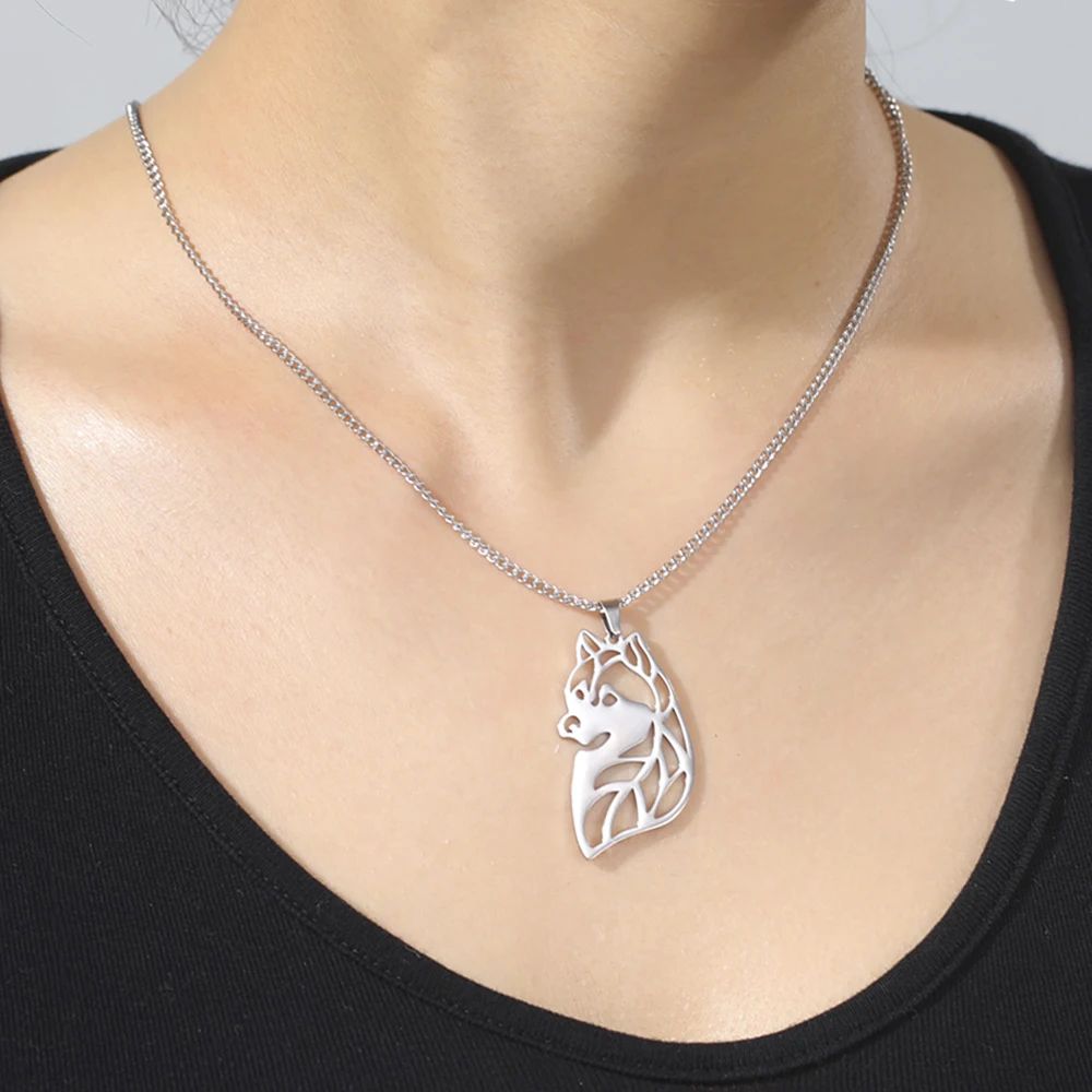 YINYA Boucles D'oreilles Pendantes En Acrylique Pour Chien Husky Sibérien - Bijoux Mignons Pour Femmes, Filles, Enfants, Amoureux Des Chiens, M