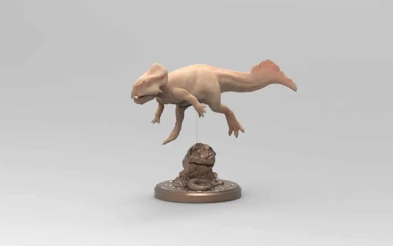 

Rheic Koreaceratops Model Dinosaur Animal Statue Collection Scene Decoration Educational Toy Birthday Gift For Adult Accessory