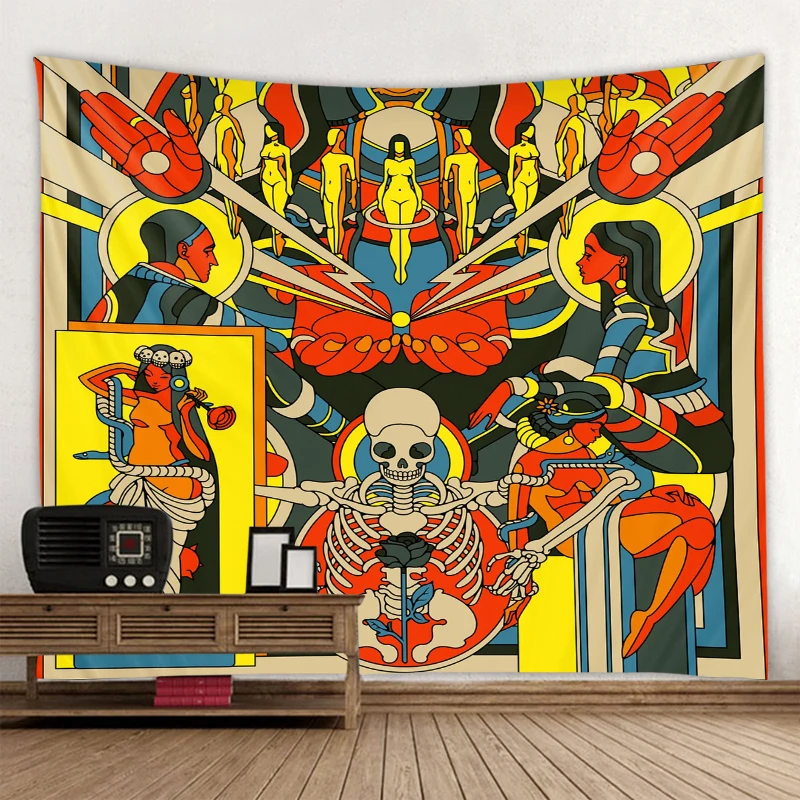 Personality Interesting Picture Wall Hanging Tapestry Art Deco Blanket Curtain Hanging Home Bedroom Living Room Decor tapestry decor
