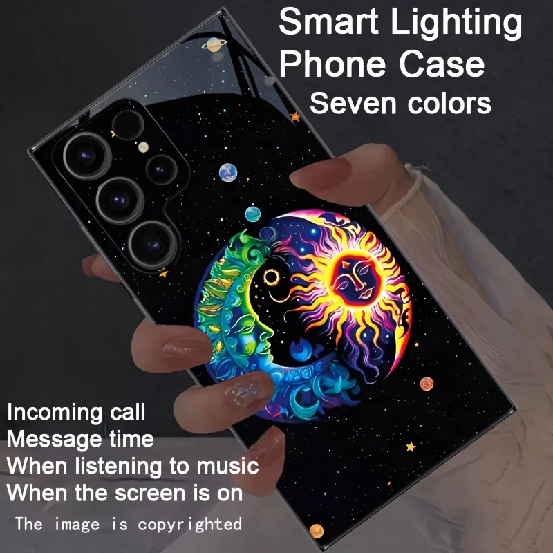 Starry Night Sky Colorful Luminous LED Universe Phone Cover