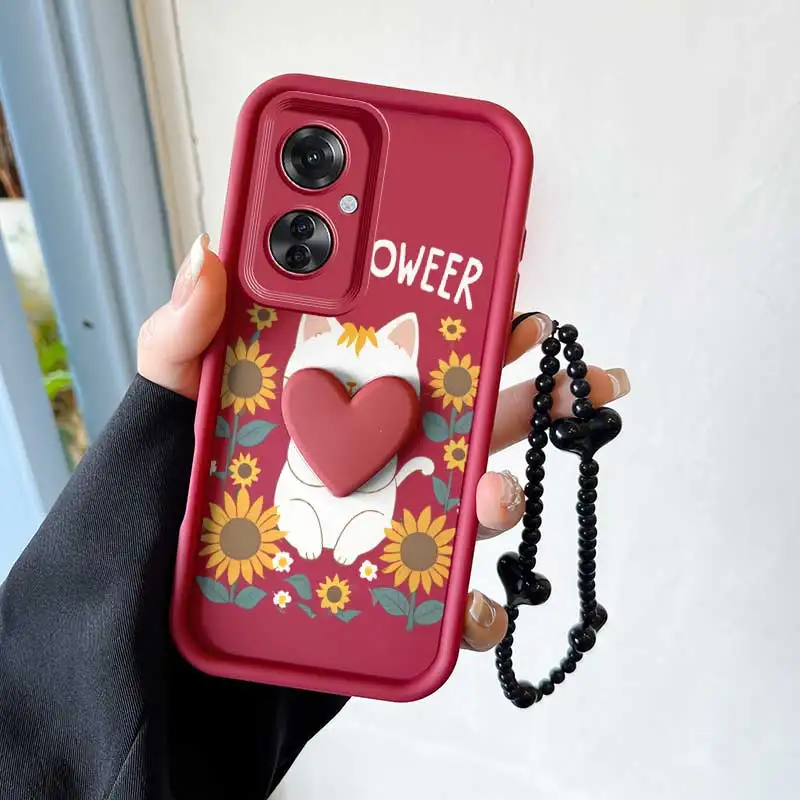 Happy Cat Phone Case Set with Lanyard & Craft Embellishments - 3 Piece Collection