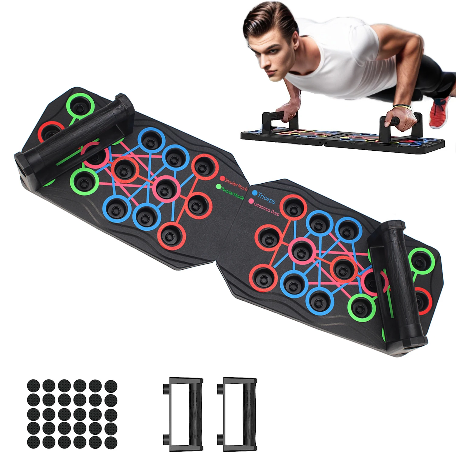 Push Up Board Support Home Fitness Equipment Chest Muscle Training Multifunctional Sit Up Training Board Small Fitness Equipment