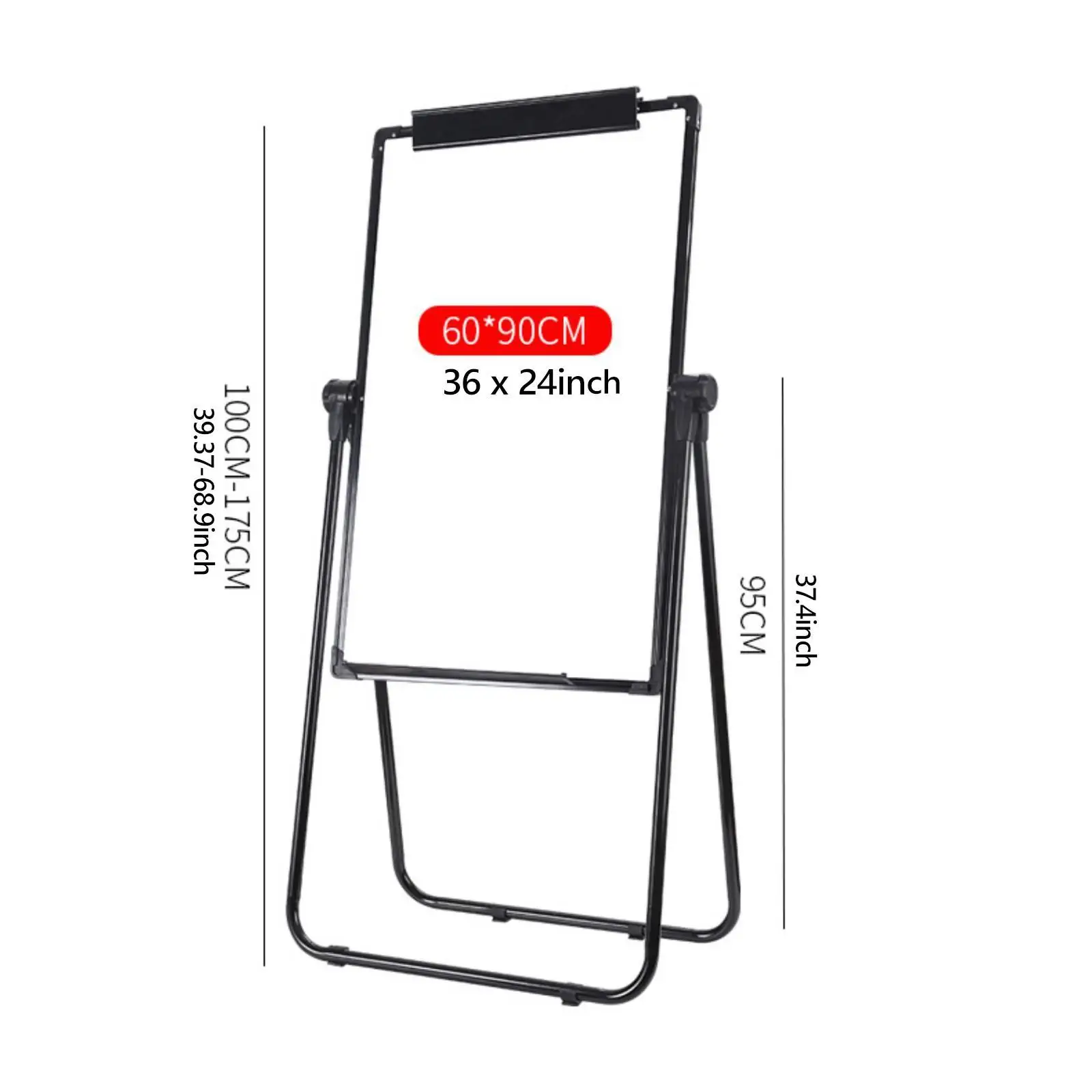 24x35inch Whiteboard with Stand Dry Erase Board 360° Rotation Portable for Adults Children Versatile Adjustable Height