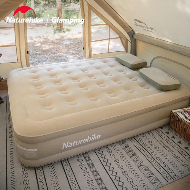 Double High Air Mattress With Built in Pump Camp BedsGlamping