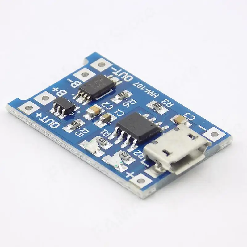 

DC DC 5V 1A Micro USB 18650 Lithium Battery power Charger Module With Protection Module Dual Functions TP4056 M20