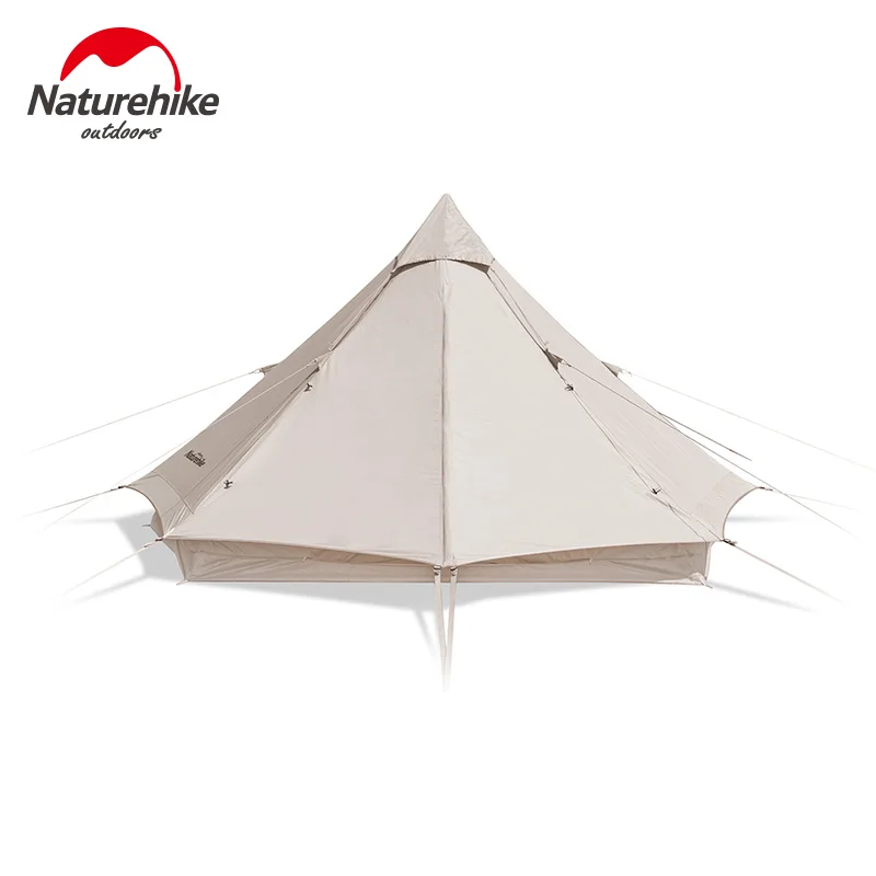 

Naturehike Brighten 6.4 Camping hiking Cotton Pyramid Tent Big Space 3-4 Persons Tent Hiking Party Sun Shelter NH20ZP004