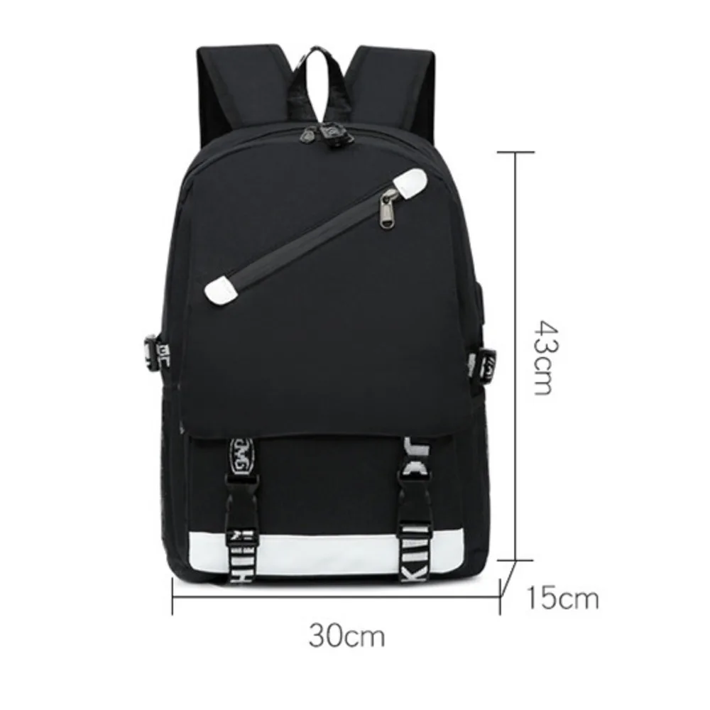 Classic Korean version USB student for boys and girls, casual travel backpack_voghion.com