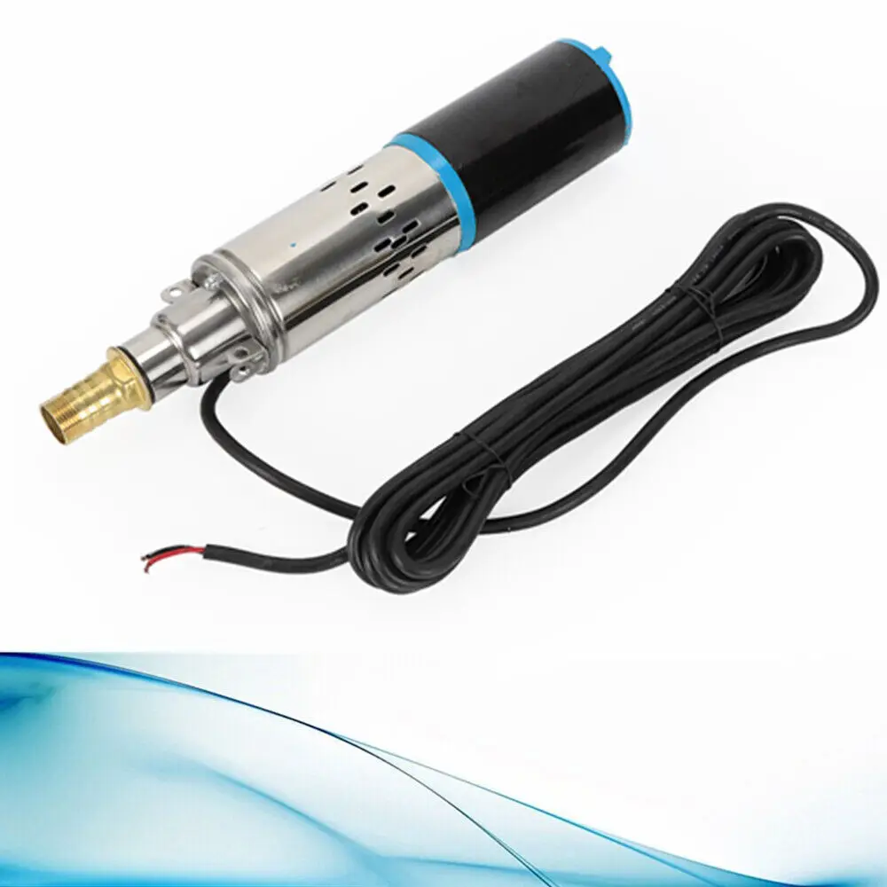 

12V DC Solar Professional Submersible Pump Deep Well Water DC Pump StainlessSteel 1500L/H