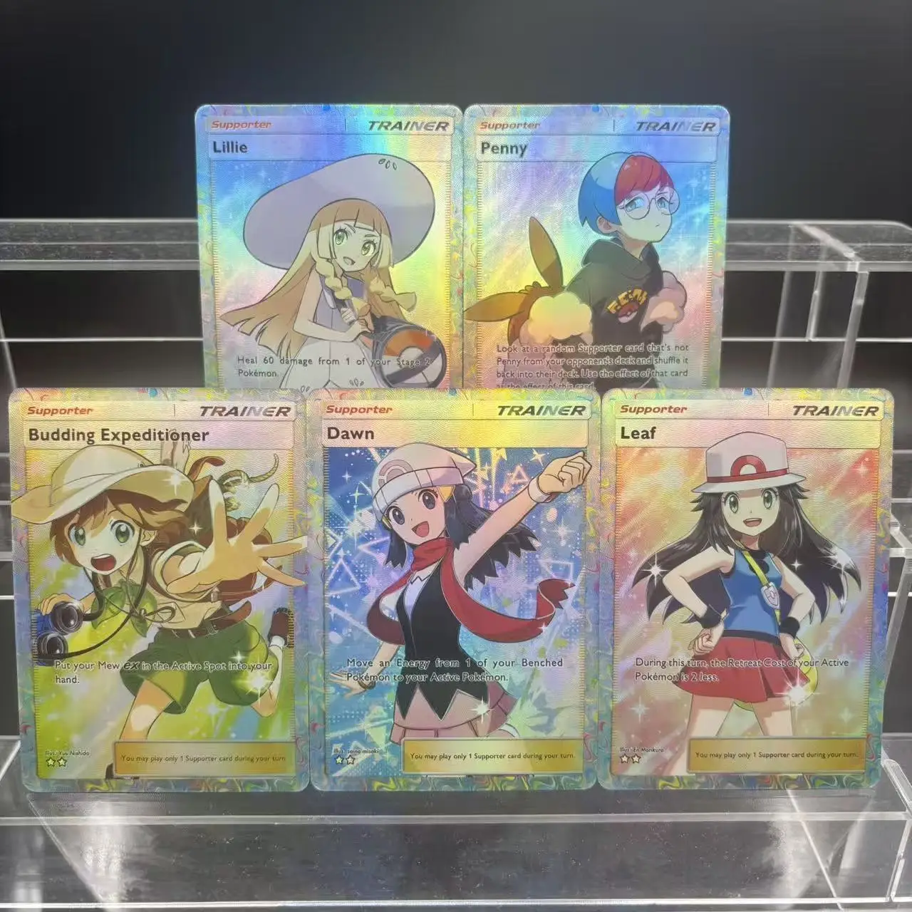 DIY TCG POCKET Collection Cards Lillie Penny Leaf Dawn Self Made Single  Card Classic Game Anime Card Gift Toy - AliExpress 26