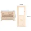 Sauna Vent Kit Panel Ventilation Wooden Louvers Equipment for Steam Room Swimming Bath Shower Russian Sauna Accessories 6