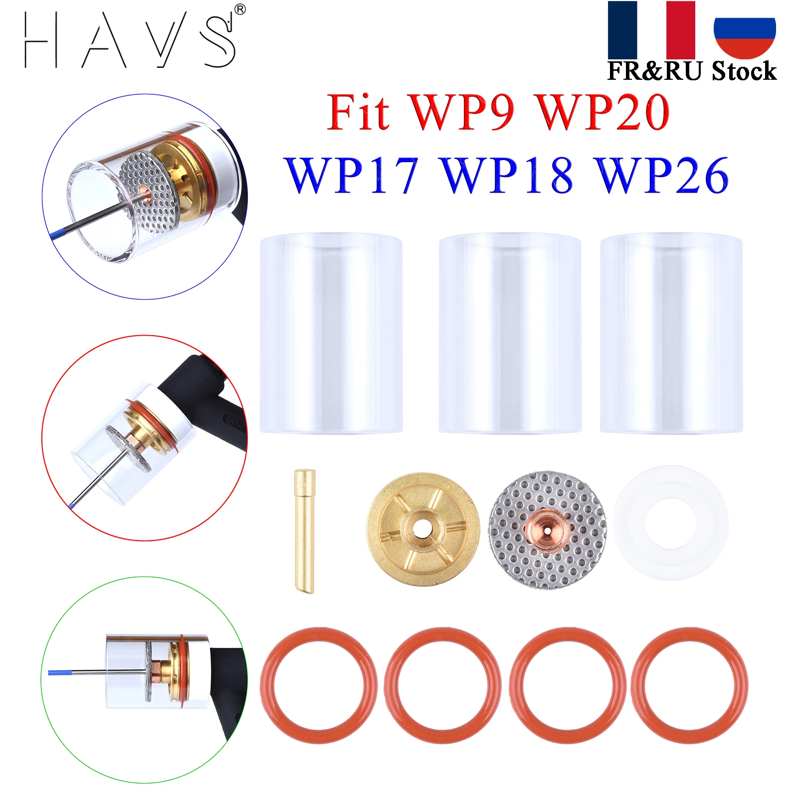 Cup Kit Tig Welding Tig Torch Gas Lens Kit Tig Gas Lens Kit Wp 26